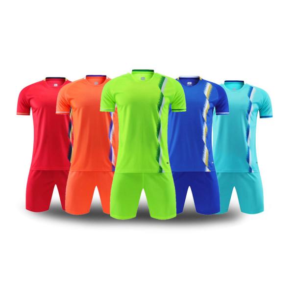 Unisex Youth Soccer Uniforms , Multicolor Polyester Soccer Jerseys