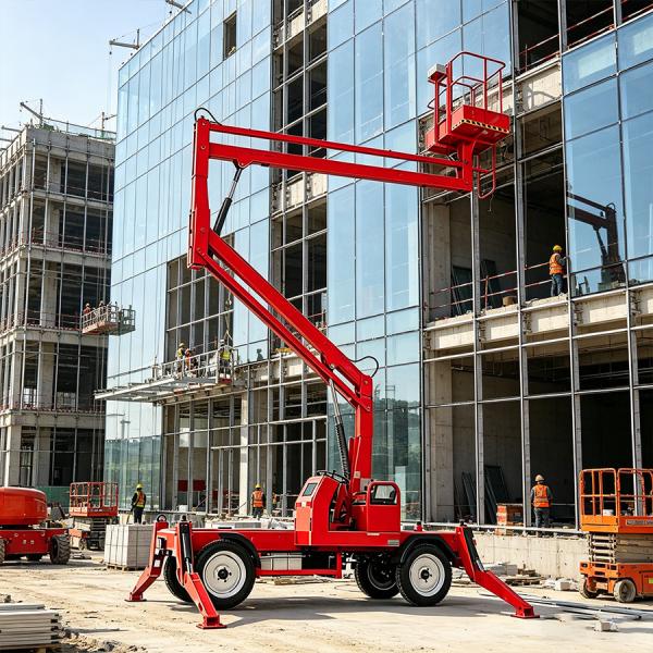 Commercial Towable 45 Articulating Boom Lift For Aerial Work OEM