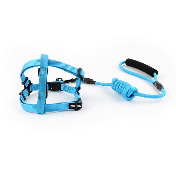 Adjustable Nylon Pet Harness And Leash Set Safe Secure And Easy For Dog Walking