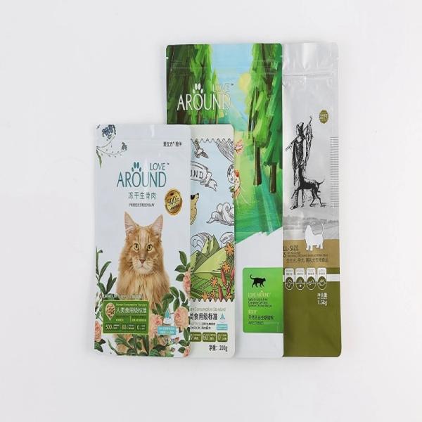 Упаковка корма для домашних животных Гуссет стороны собаки кота ОЭМ пластиковая