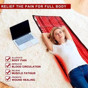 945 шт. светодиодов Красный свет Терапевтические прокладки Йога Мат Лед инфракрасный световой пояс