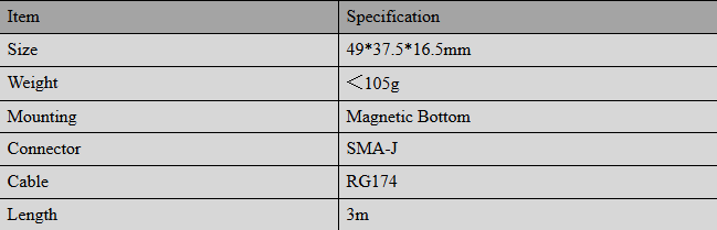 FAKRA Vehicle SMA GNSS GPS External Antenna Dual Mode High Gain HT-111AJ