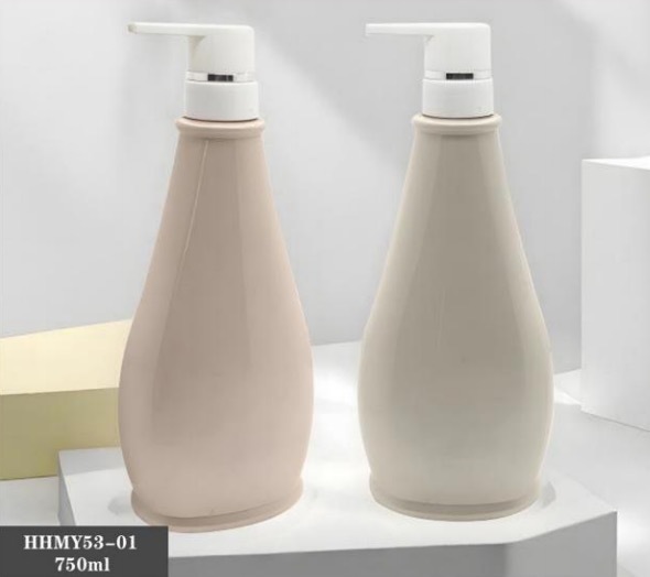 Customized Plastic Luxury Shampoo Bottles 750ml PET Bottle
