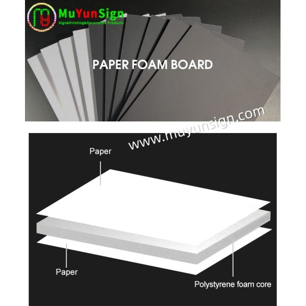 White EPS Paper Foam Board KT Sheet 3mm 10mm 5mm Thickness