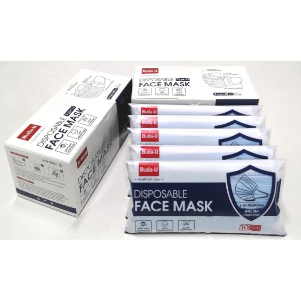 ASTM 3PLY Disposable Earloop Face Mask , Adult Protective Face Mask ASTM Standard , FDA Registered