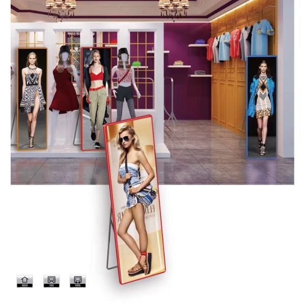 43 Plug-and-Play Digital Menu Board with Anti-Glare Tempered Glass and Scheduled Power On/Off for Coffee Shops and Boutiques