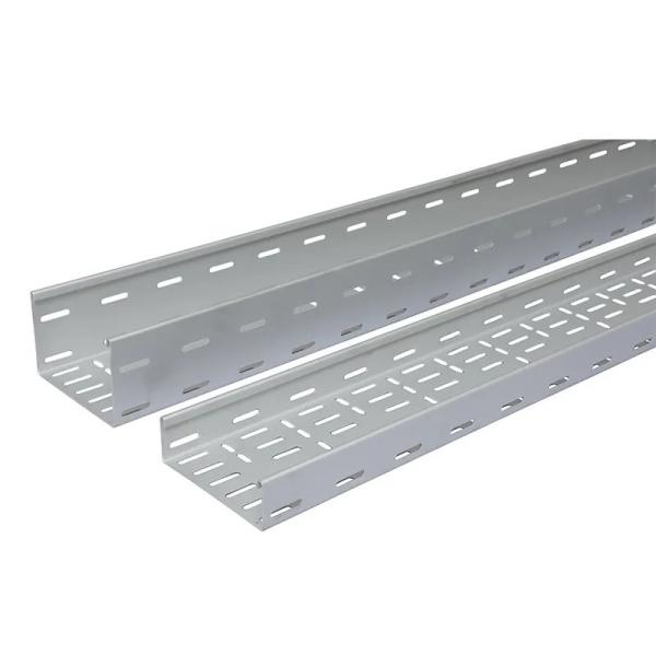 3m-6m Aluminum Alloy Punching Cable Tray Sturdy Long Lasting Cable Management