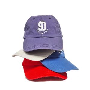 3d Puff Washed Cotton Unstructured Baseball Caps / Metal Buckle Dad Hats