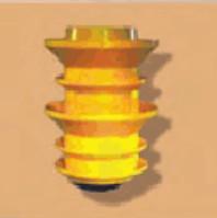 4 1/2 PDC Drillable Plastic Cored Non Rotating Cement Plug for Oil&Gas Well Cementing