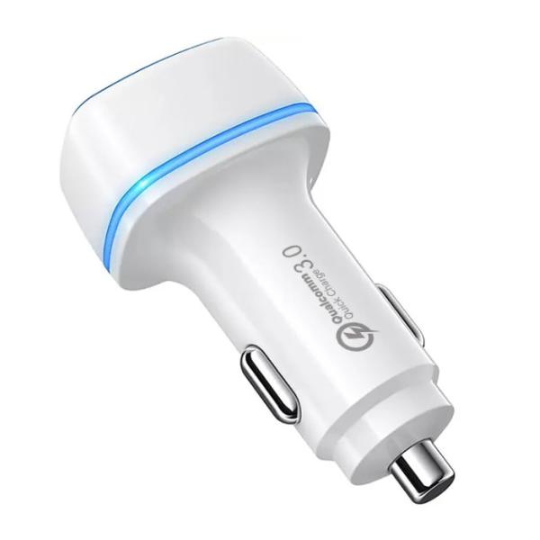 12V 24V Type C USB A Car Charger 38W PD Fast Charging Metal Car Charger