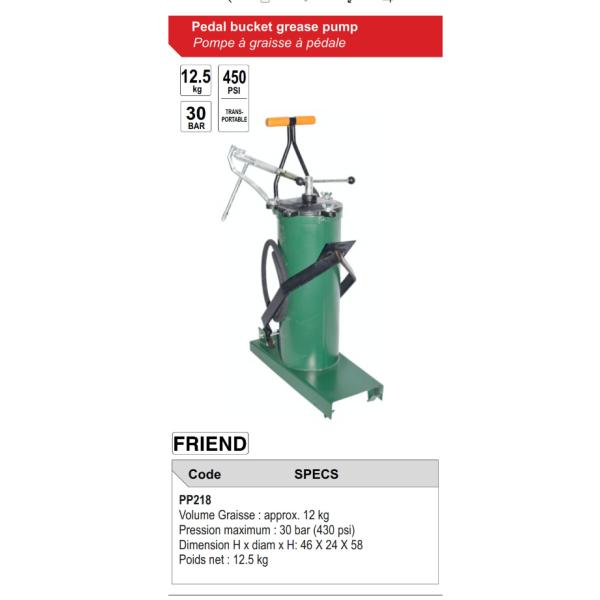 Вещество смазки масла насоса для нагнетания консистентной смазки ведра 5 галлонов педали 12kg электрическое