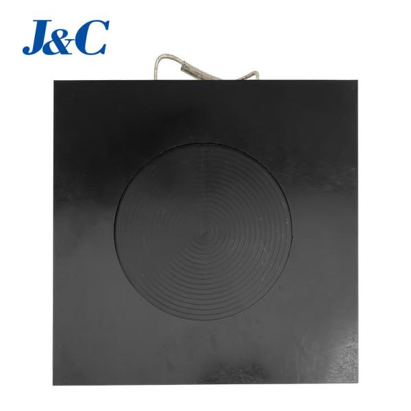 Des plaquettes de décharge en plastique recyclé 500x500x50 mm pour les camions de pompage de béton