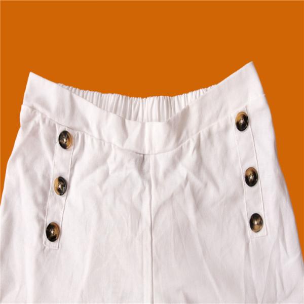 30% Cotton Ladies White Shorts