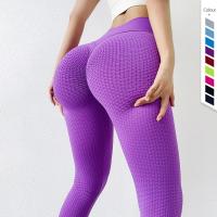 Altos pantalones de secado rápido de nylon del entrenamiento de Stretechy del arrugado de las polainas para mujer del extremo