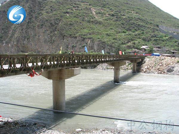 Muti-span bailey bridge,Thress spans bailey bridge,bailey bridge supplier,CB100(321) DSR