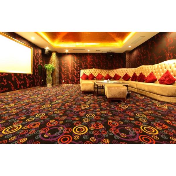 Brown Machine Tufted Commercial Grade Carpet For KTV , Large Area Rugs