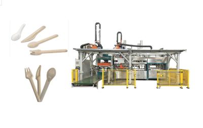 Polpa biodegradável equipamento moldado da forquilha do alimento