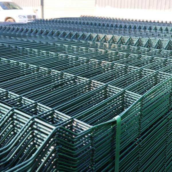 3D Curved PVC Coated Welded Wire Mesh Fencing Anti Climb Fence