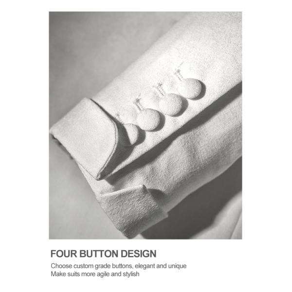 Customized Logo Printing end Groom's Suit for Men's Wedding Dress in Customizable Fabric