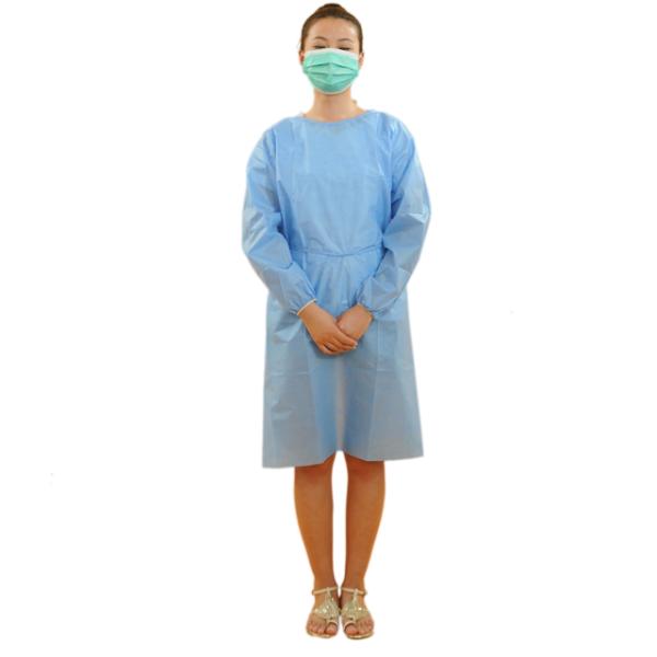 Economical Disposable Medical  PP Isolation Gown Knit Cuff for Hospitals