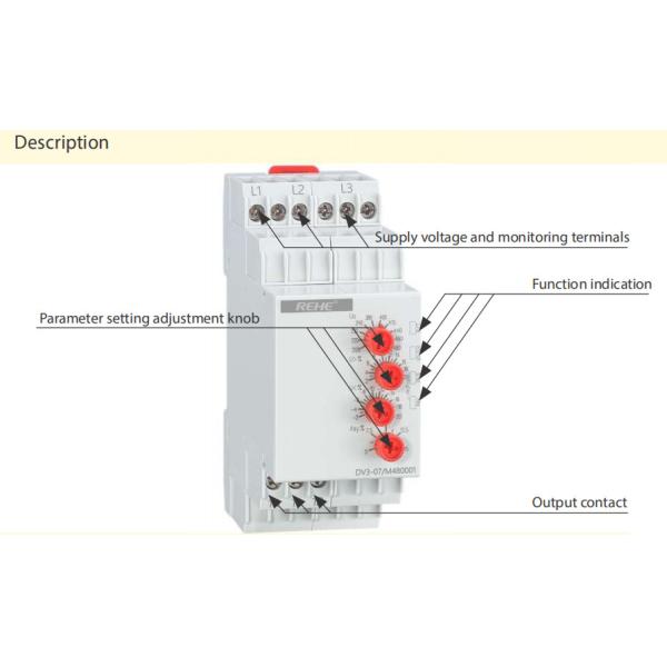 DV3-04 Relay Adjustable Monitoring Voltage Protecter
