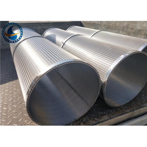 Tubo entalhado Downhole de 250 mícrons, tela de aço inoxidável de Johnson da rigidez alta