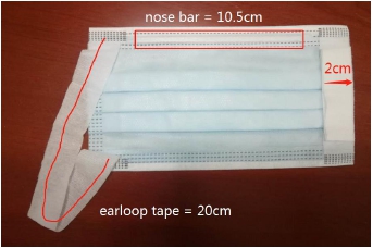 fully automatic high speed 3 ply disposable elastic fabric face mask making machine
