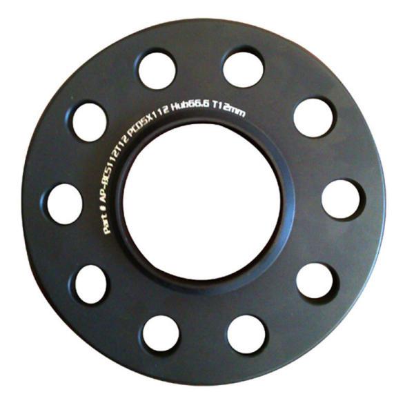 Anodize Black Hub - Centric 12mm Wheel Spacers Forged Billet Aluminum For AUDI Series