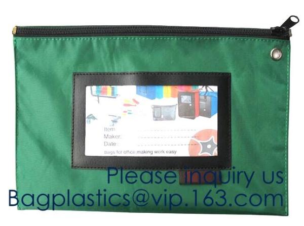 Secure Deposit Utility Zipper Coin Bag Small Makeup Pouch Promotional Zipper Custom Bank Deposit Bag, bagease, bagplasti