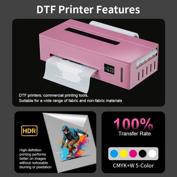 Semi Auto A4 Small DTF Flatbed Printer PET Film T Shirt Textile Printing Machine