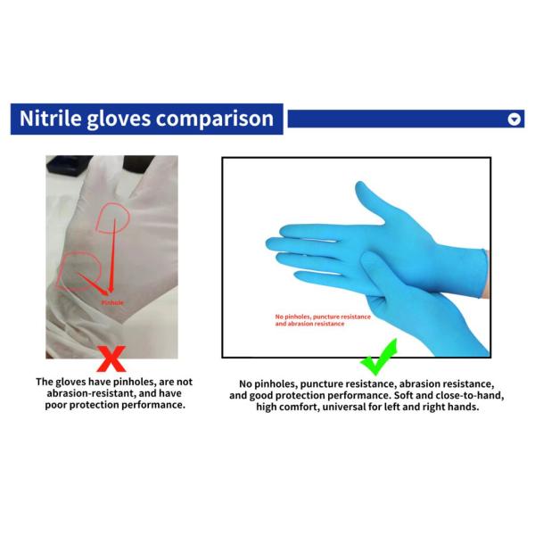 Powder Free Disposable Cleanroom Nitrile Gloves Versatile