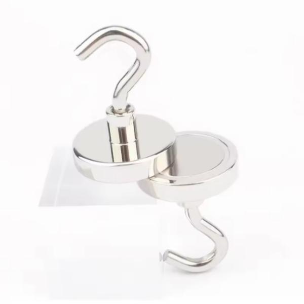 OEM Heavy Duty Magnetic Ceiling Hooks Magnetic Door Hook Nickel Plating