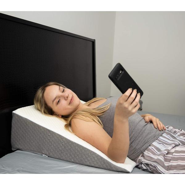 Chic Jacquard Cover Wedge Pillow 100% Polyester Material for Sleeping and Acid Reflux