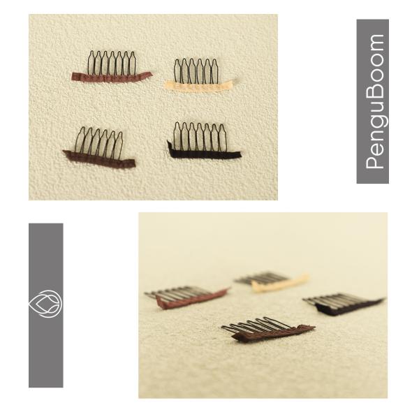 Stainless steel Wig Tools 6 Teeth Wig Cap Clips For Hair Extension Diy