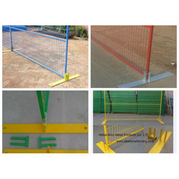 PVC Coated Temporary Construction Fence Canada Standard 10x6 FT Event Movable Fence