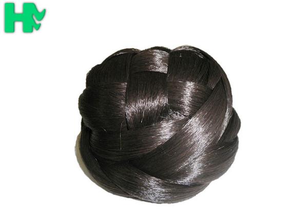 Natural Color 100% Synthetic Hair Accessories High Temperature Wire Hair Bun Pieces