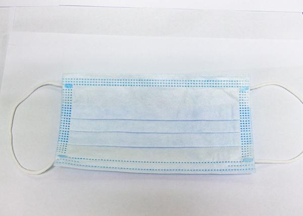 Skin Friendly Disposable Non Woven Face Mask Blue Anti Fog Face Mask