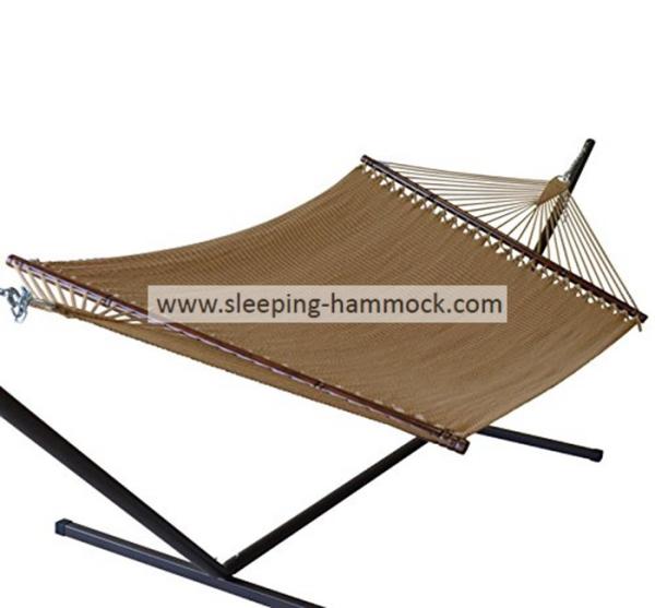 Beach Prime Garden Two Point Tight Weave Caribbean Hammock With Spreader Bars All Weather