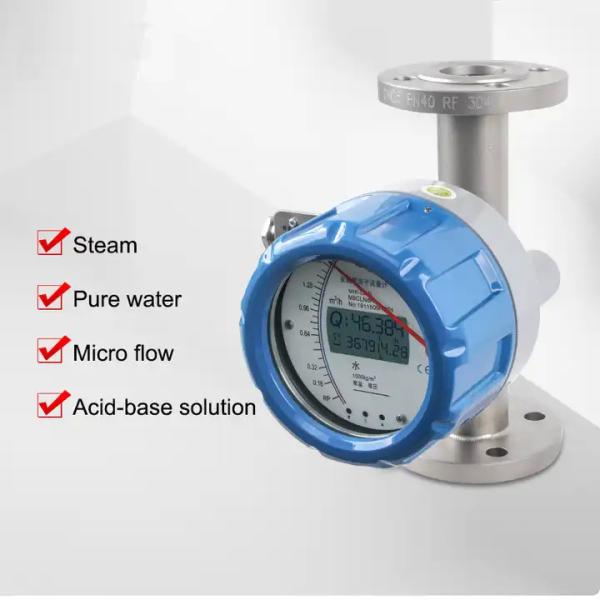 DN15-50 Digital Metal Tube Rotameter LCD Display High Accuracy Flow Meter