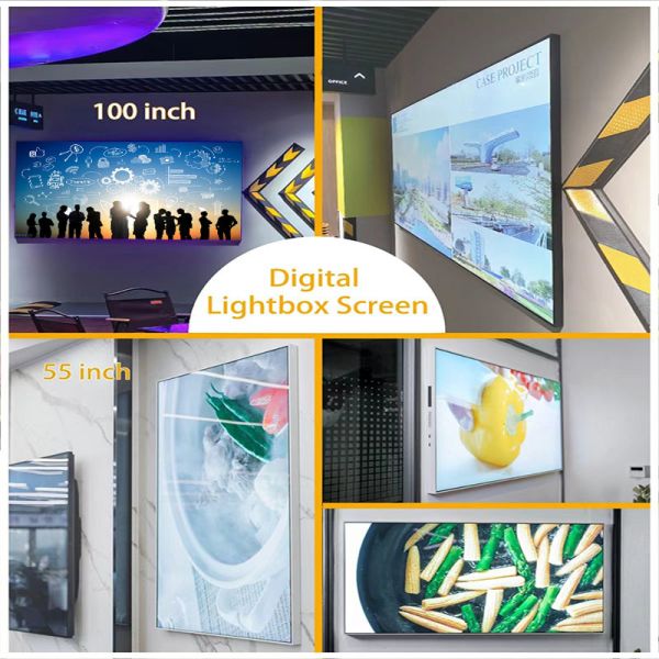 21.5 Inch 25mm Ultra Thin LCD Screen Lcd Lightbox For Mall Ready Digital Signage
