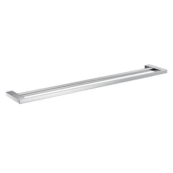 Mirror Polished Double Towel Rod Contemporary Wall Mounted Towel Rack Sus 304