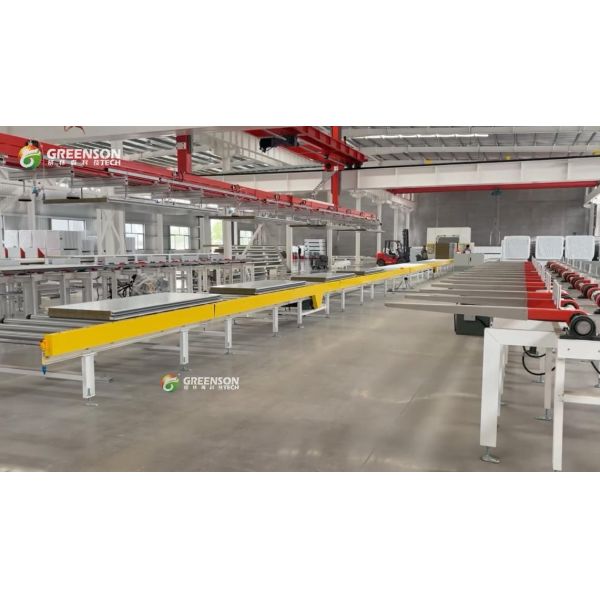 Fully Automatic High Capacity 3-15m/min PU/PIR/EPS Sandwich Panel Production Line for Insulation Panels