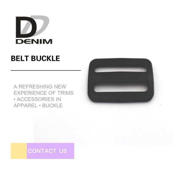 Lightweight Black Slide Backpack Strap Buckle Multi - Size Pom Material