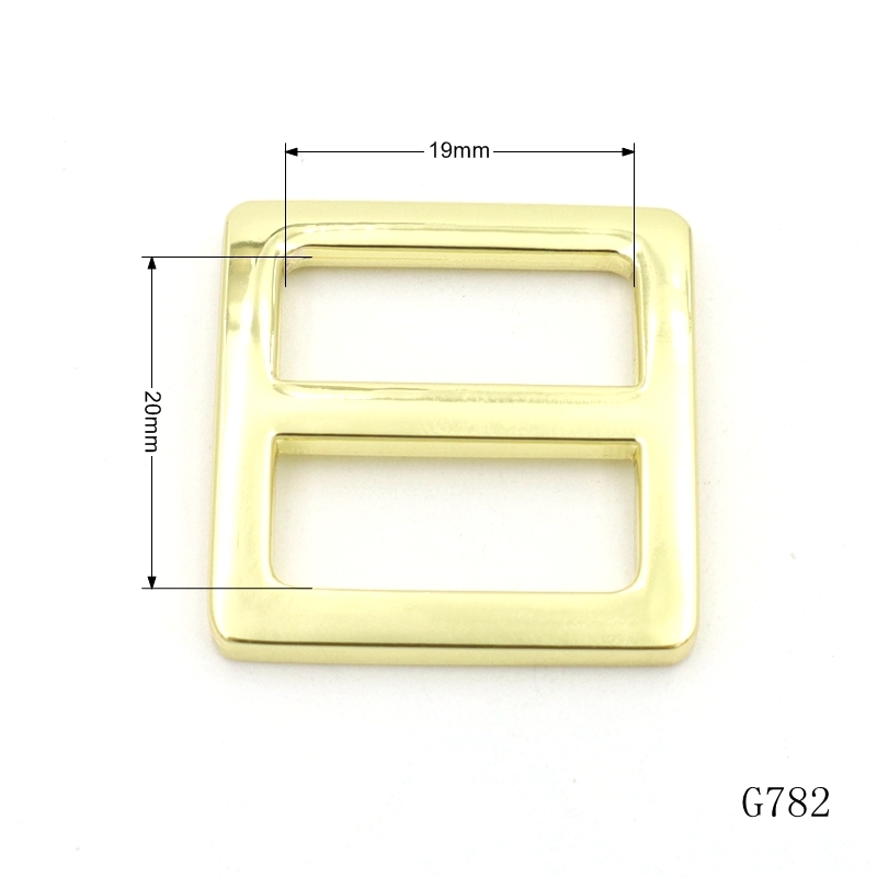 19mm Webbing Adjustment Buckle OEM ODM Tri Glide Buckles For Lady Handbag