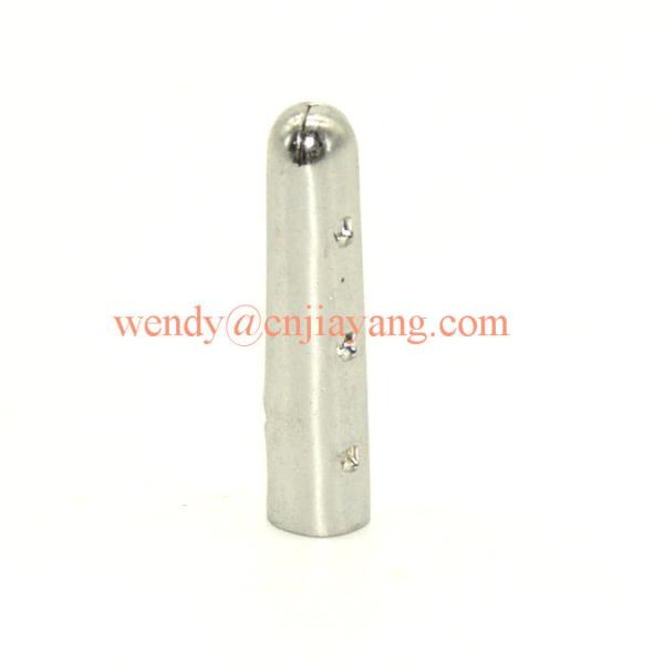 jiayang light gold screw type metal aglets for shoelace