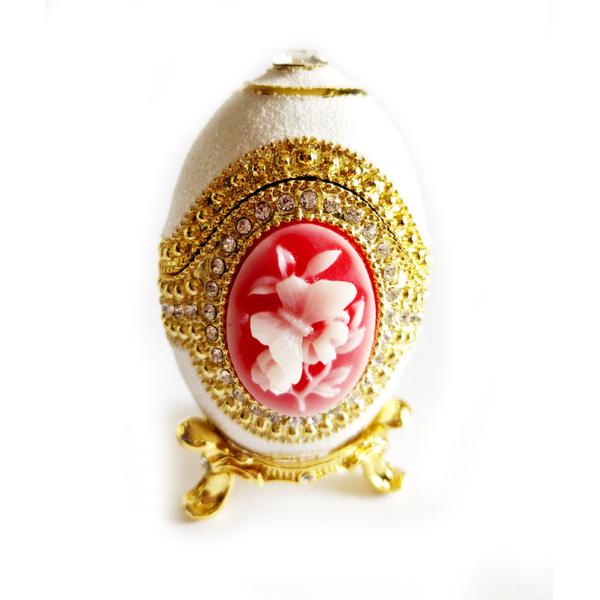 European Easter Egg Jewelry Box Jewel Storage Organizer Event Home Decor Easter Egg Jewelry Box Enamel Trinket box