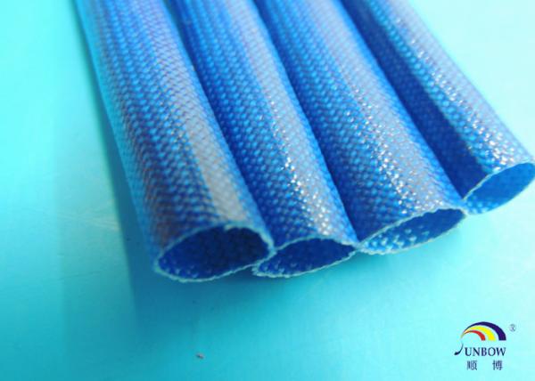 F Class 155ºC Professional Acrylic Resin Coated Braided Fiberglass Sleeving / High Temperature Sleeves