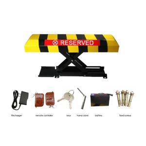 DC12V Motor Automatic Parking Lock with 305mm Lifting Height and Rechargeable Lead Acid Battery