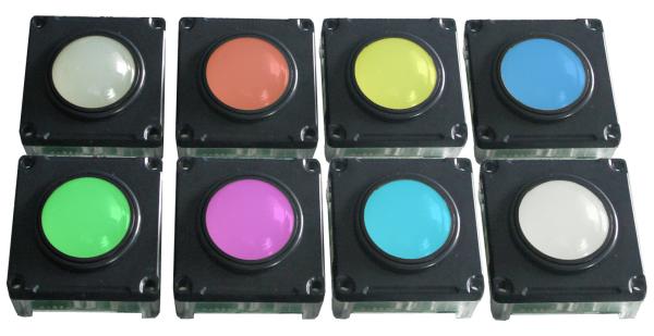 IP65 módulo mecânico do Trackball da estática 38mm com o luminoso variável do camaleão do toque