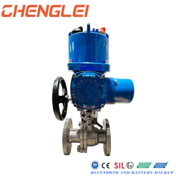Chenglei Q5 50N.m 24VDC 4~20 mA Intelligent Electric Valve Actuator with Partial Turn and Flange Connection